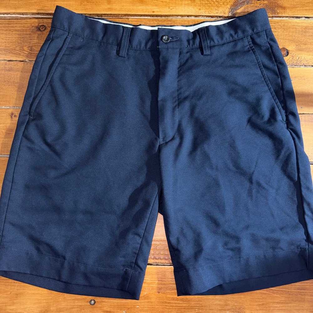 Polo Ralph Lauren Golf Shorts Mens 31x8.5 Navy Blue Performance Wicking Chino